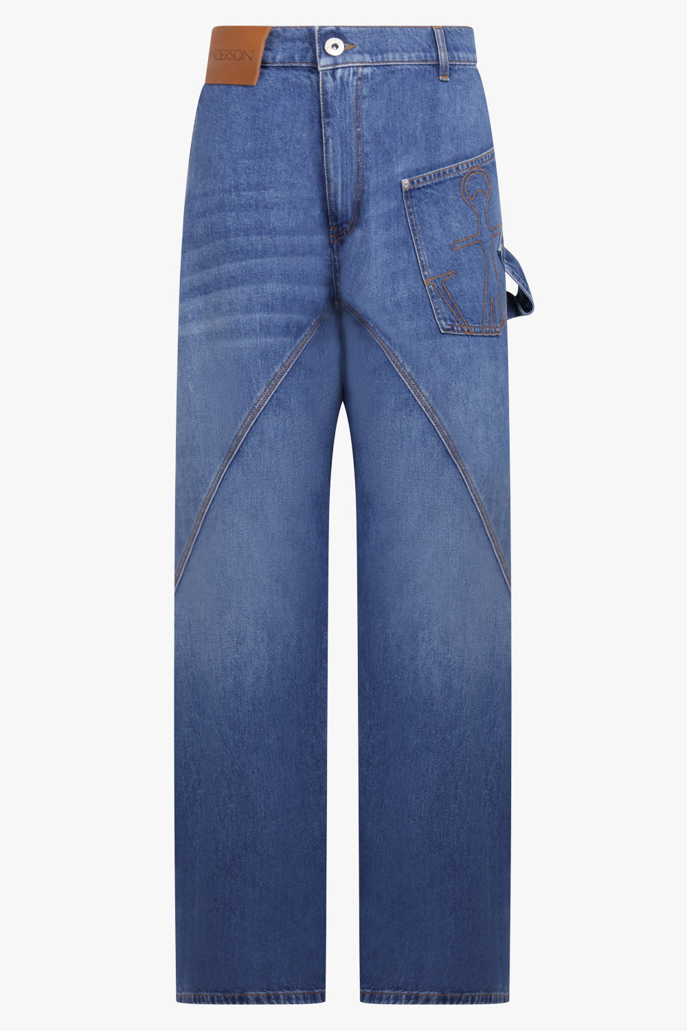 JW ANDERSON RTW Twist Workwear Logo Jean Pant | Washed Blue