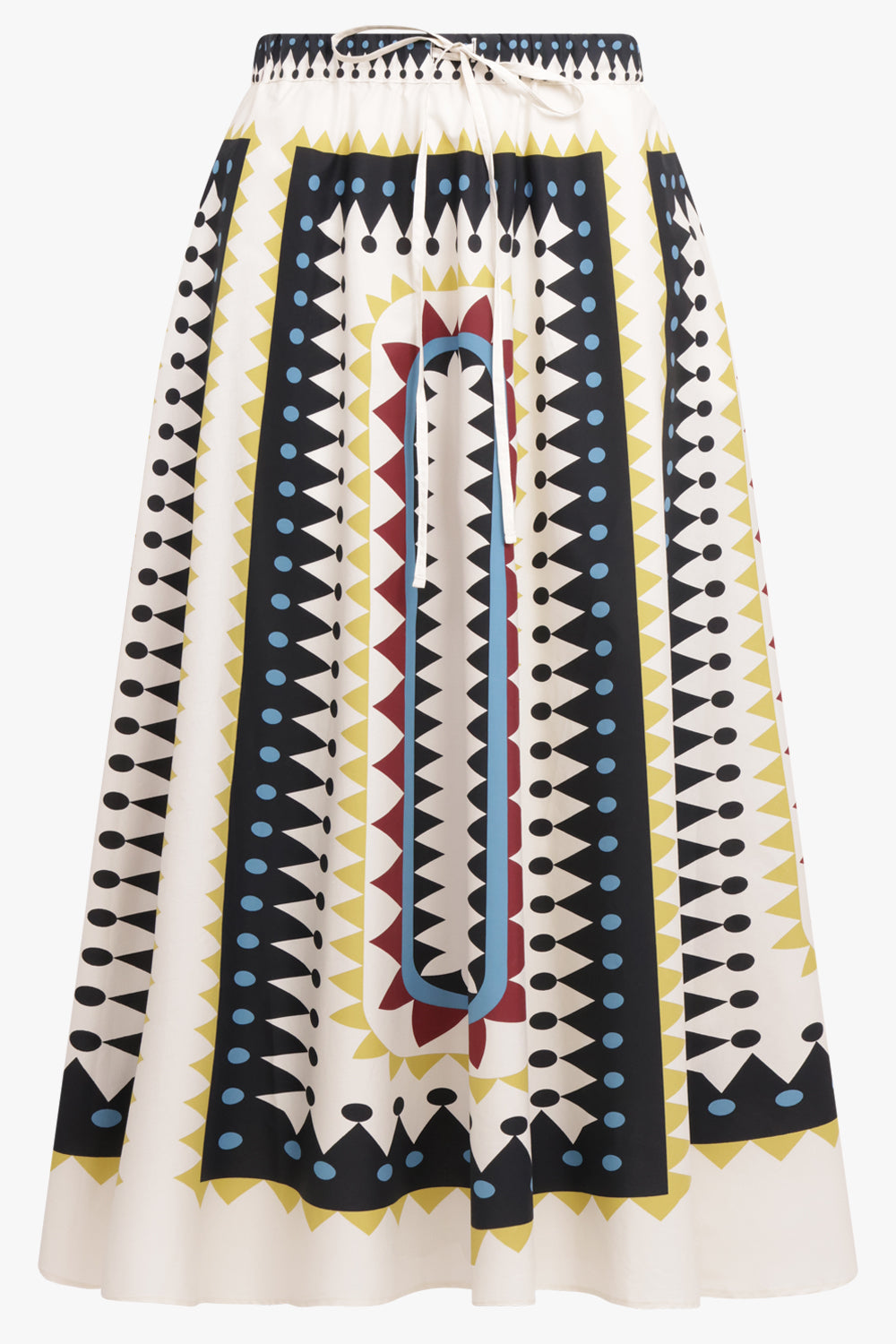 LA DOUBLEJ RTW Drawstring Print Maxi Skirt | Doric Placée