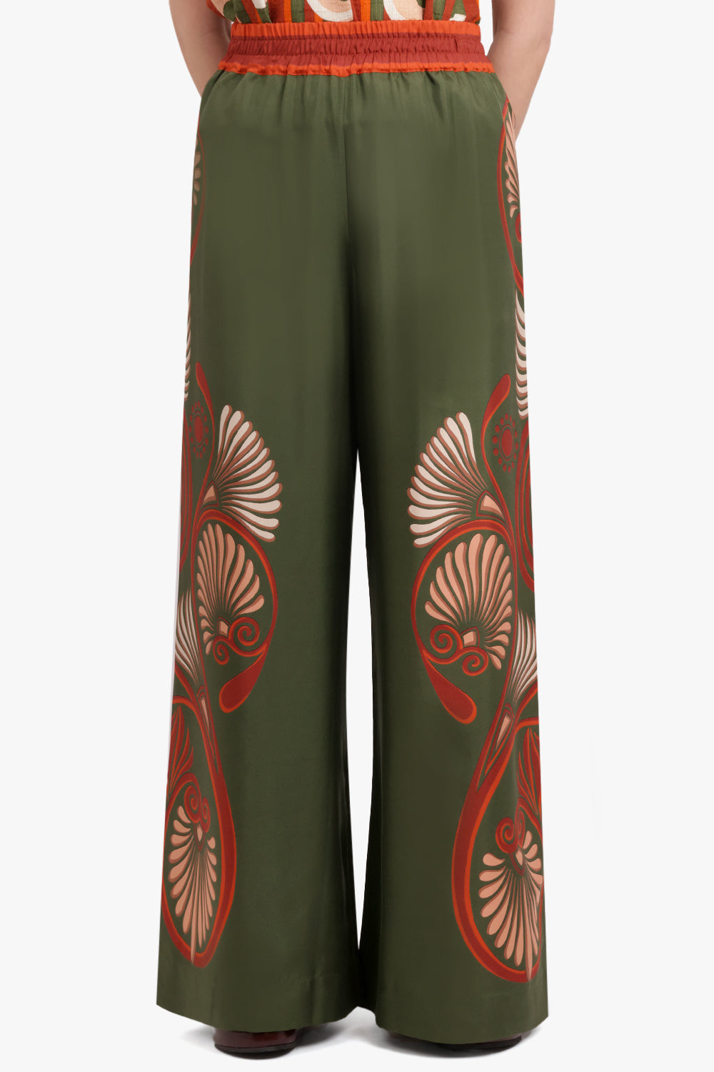 LA DOUBLEJ RTW Palazzo Wide Leg Print Pant | Kerylos Placée