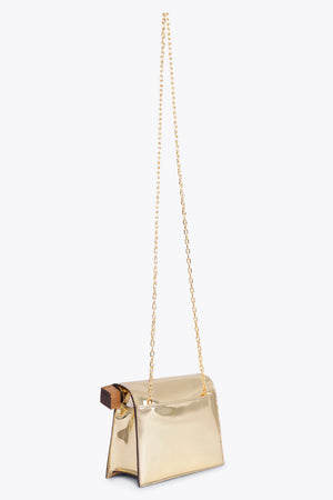 JACQUEMUS BAGS GOLD / GOLD La Petite Pochette Rond Carre Bag | Gold