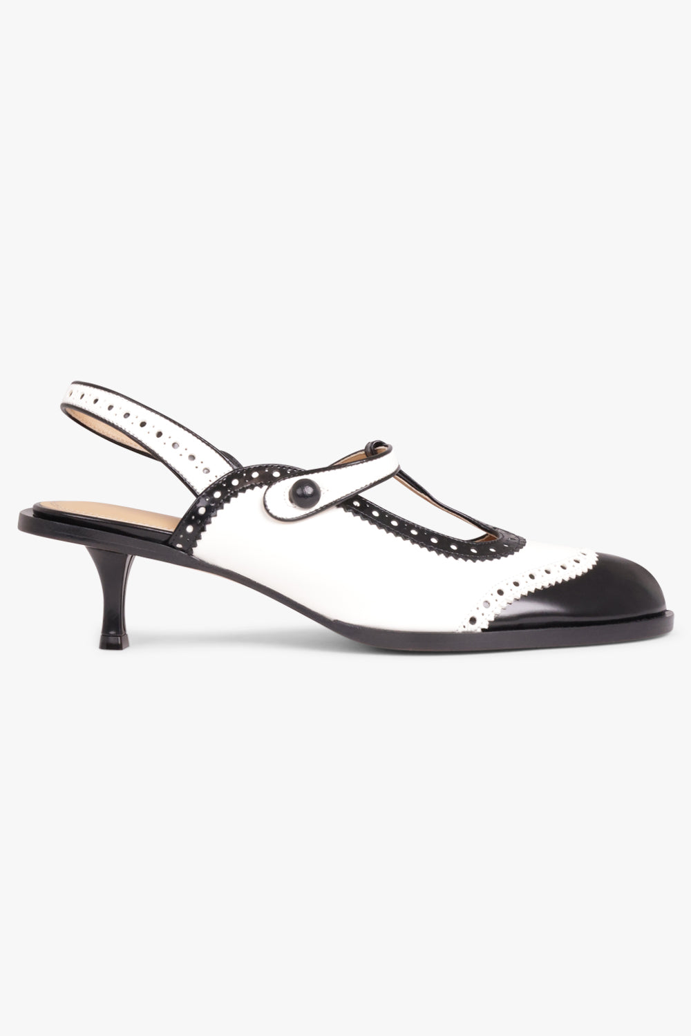 MAISON MARGIELA SHOES Bourgeoise Spectator Tabi 45Mm Slingback  | White