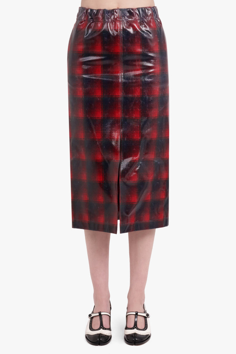 MAISON MARGIELA RTW Midi Skirt | Red Check