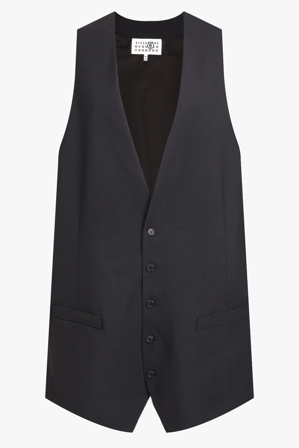 MM6 BY MAISON MARGIELA RTW Long Length Vest Mini Dress | Black