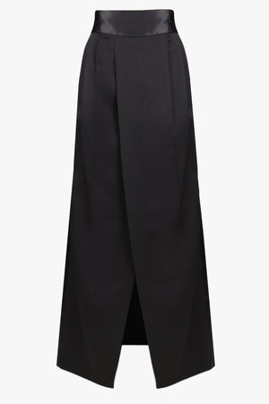 Split Front Maxi Skirt | Black