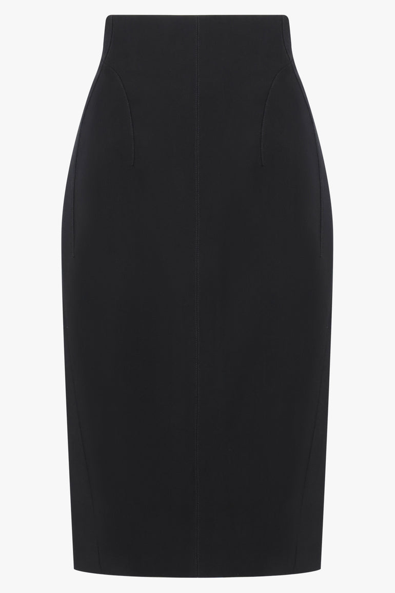 MUGLER SKIRTS Pencil Midi Skirt | Black