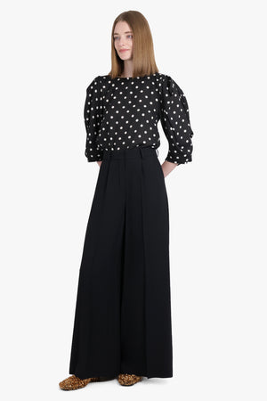 NINA RICCI RTW Cady Palazzo Pants | Black