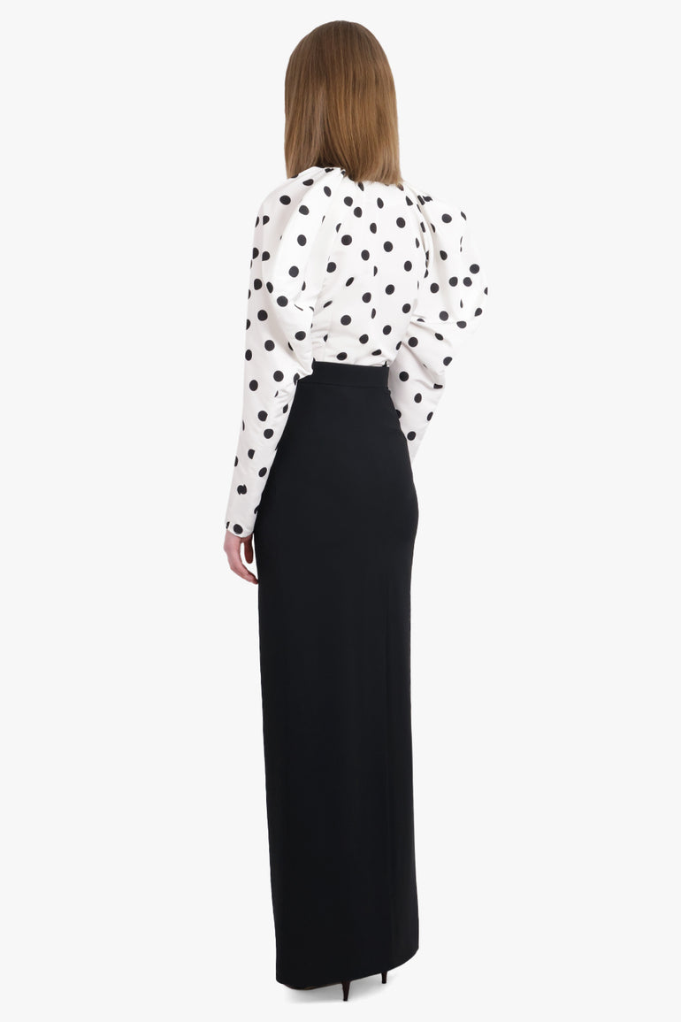 NINA RICCI RTW Long Cady Pencil Skirt | Black