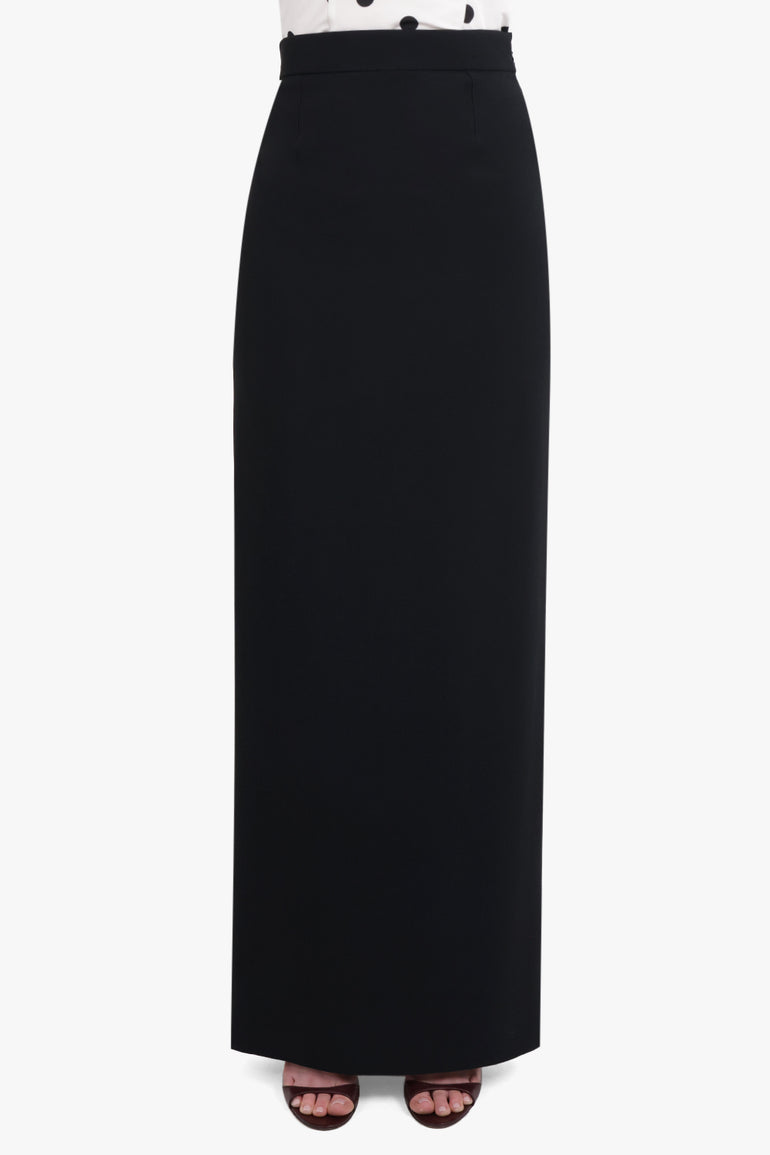 NINA RICCI RTW Long Cady Pencil Skirt | Black