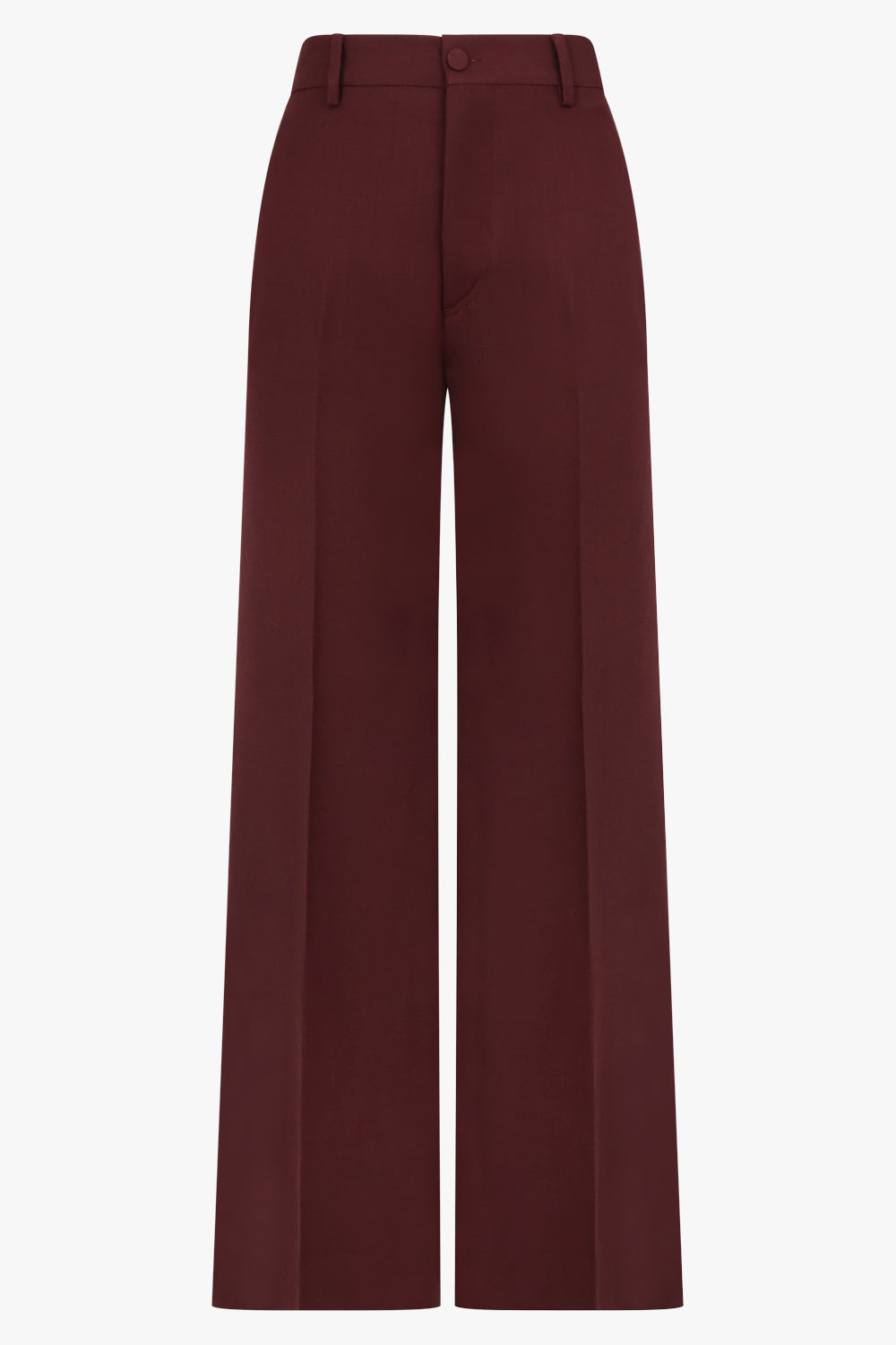 PLAN C RTW Wide Leg Trouser | Burgundy