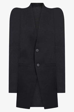 RICK OWENS RTW Giacca Metro Single Breasted Blazer | Black