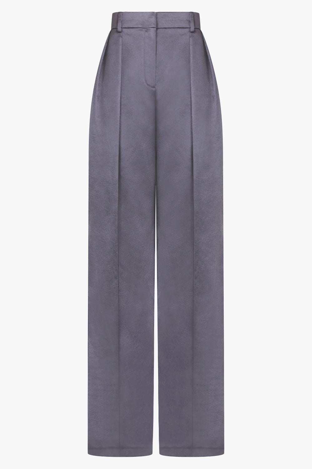 ROCHAS RTW High Waisted Pleat Wide Leg Pant | Grey Boulevard