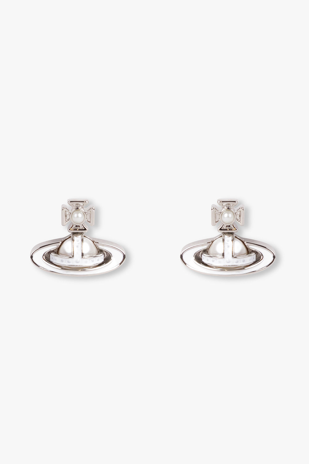 VIVIENNE WESTWOOD JEWELLRY SILVER / SILVER Simonetta Bas Relief Earrings | Silver