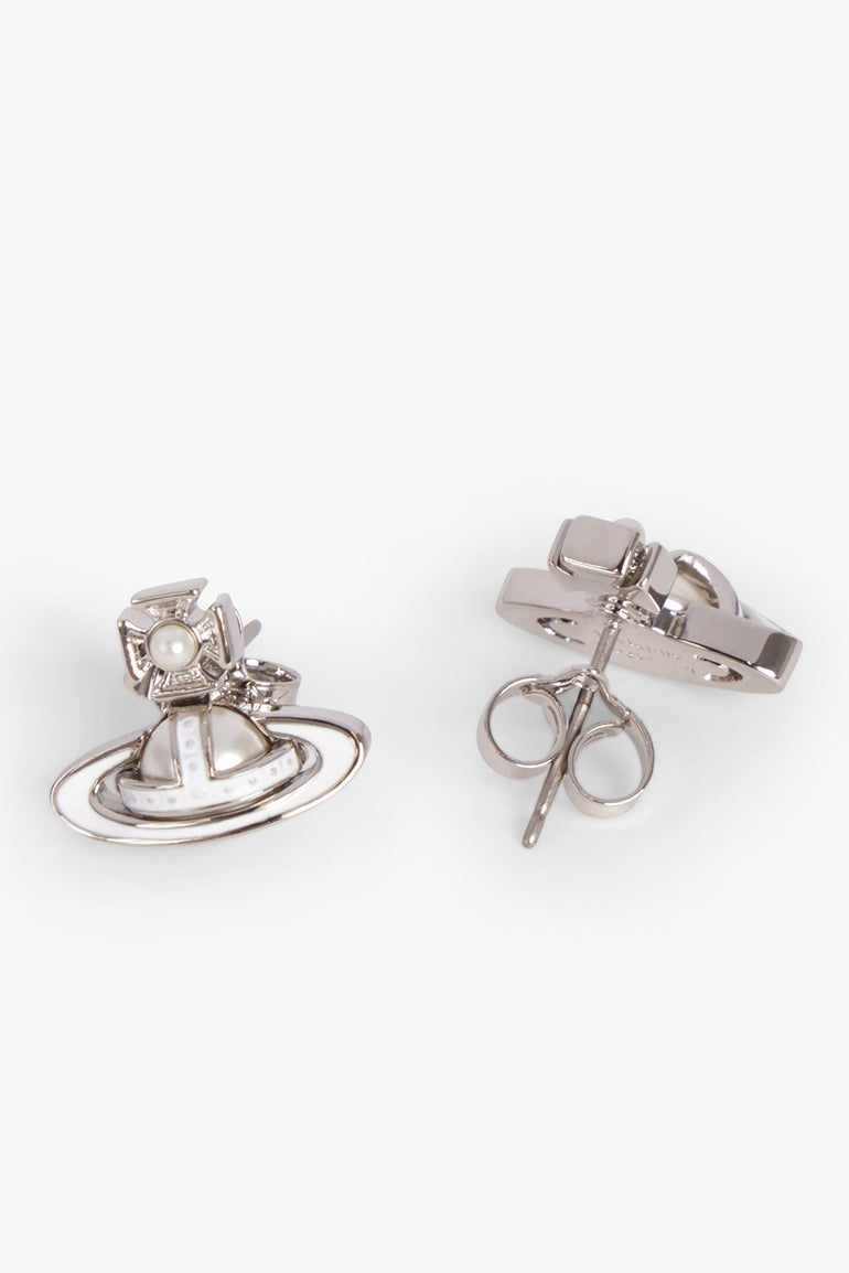 VIVIENNE WESTWOOD JEWELLRY SILVER / SILVER Simonetta Bas Relief Earrings | Silver