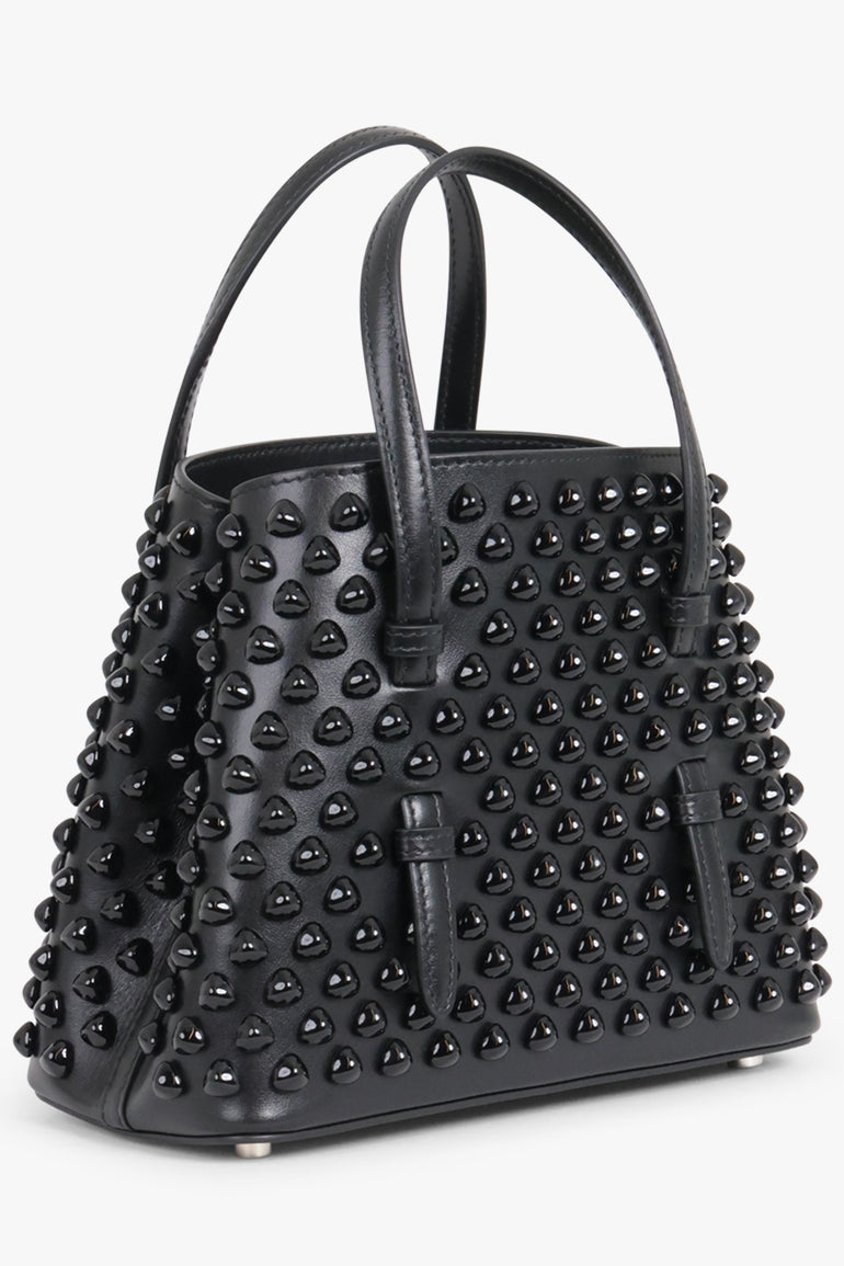 ALAIA BAGS BLACK / NOIR Mina 20 Stud Embellished Mini Bag | Black