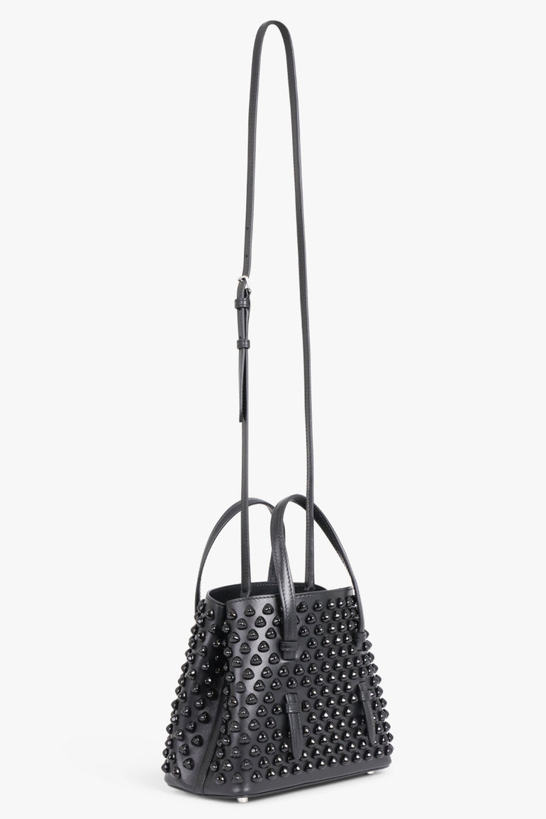 ALAIA BAGS BLACK / NOIR Mina 20 Stud Embellished Mini Bag | Black