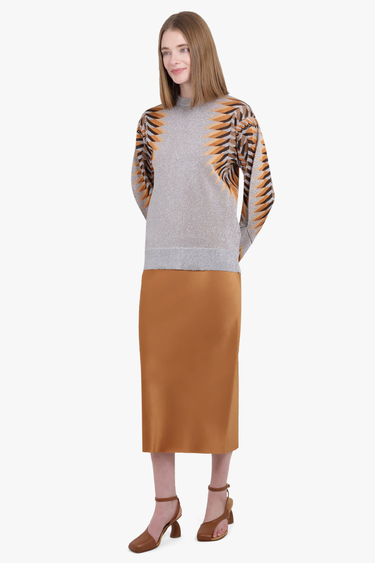 DRIES VAN NOTEN RTW Sati Midi Skirt | Light Rust