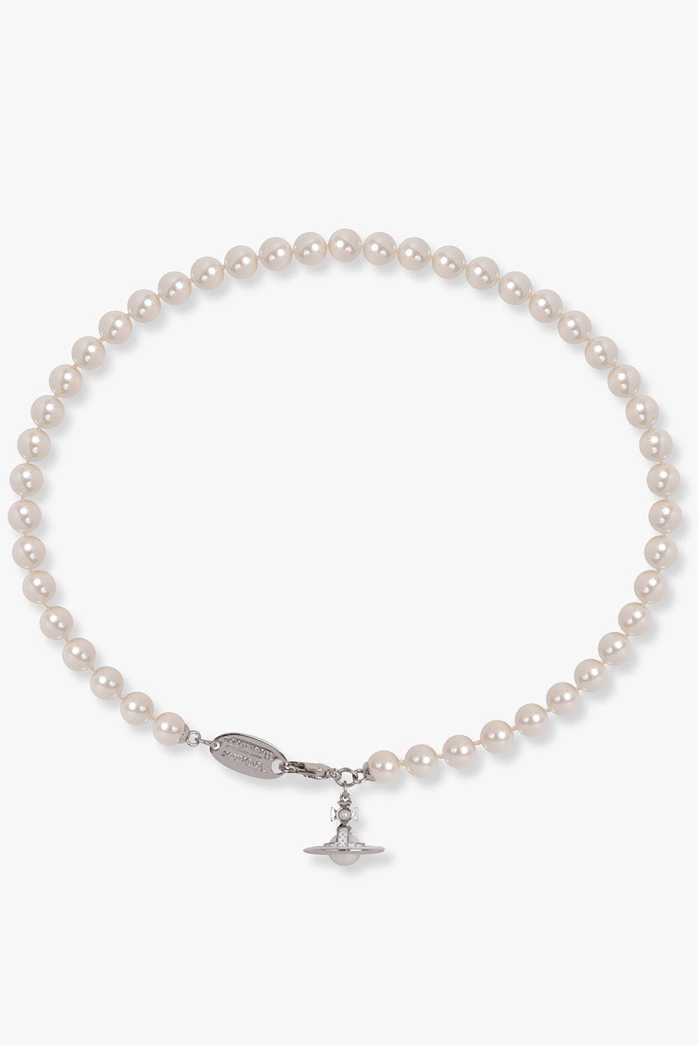 VIVIENNE WESTWOOD JEWELLERY MULTI / SILVER/WHITE Simonetta Pearl Necklace | Silver/White