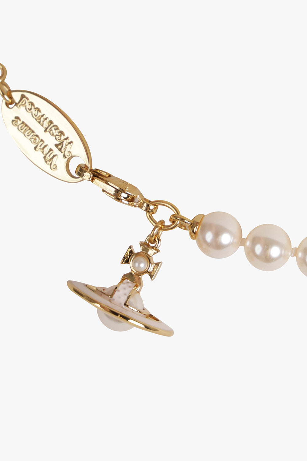 VIVIENNE WESTWOOD JEWELLERY MULTI / GOLD/WHITE Simonetta Pearl Necklace | Gold/White