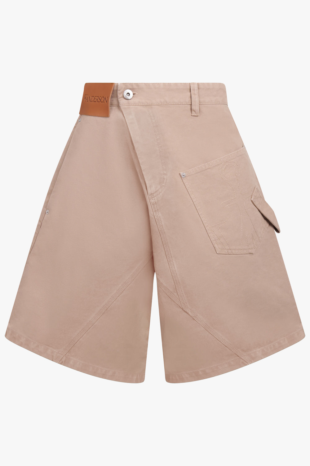 JW ANDERSON RTW Twist Front Workwear Short | Caramel