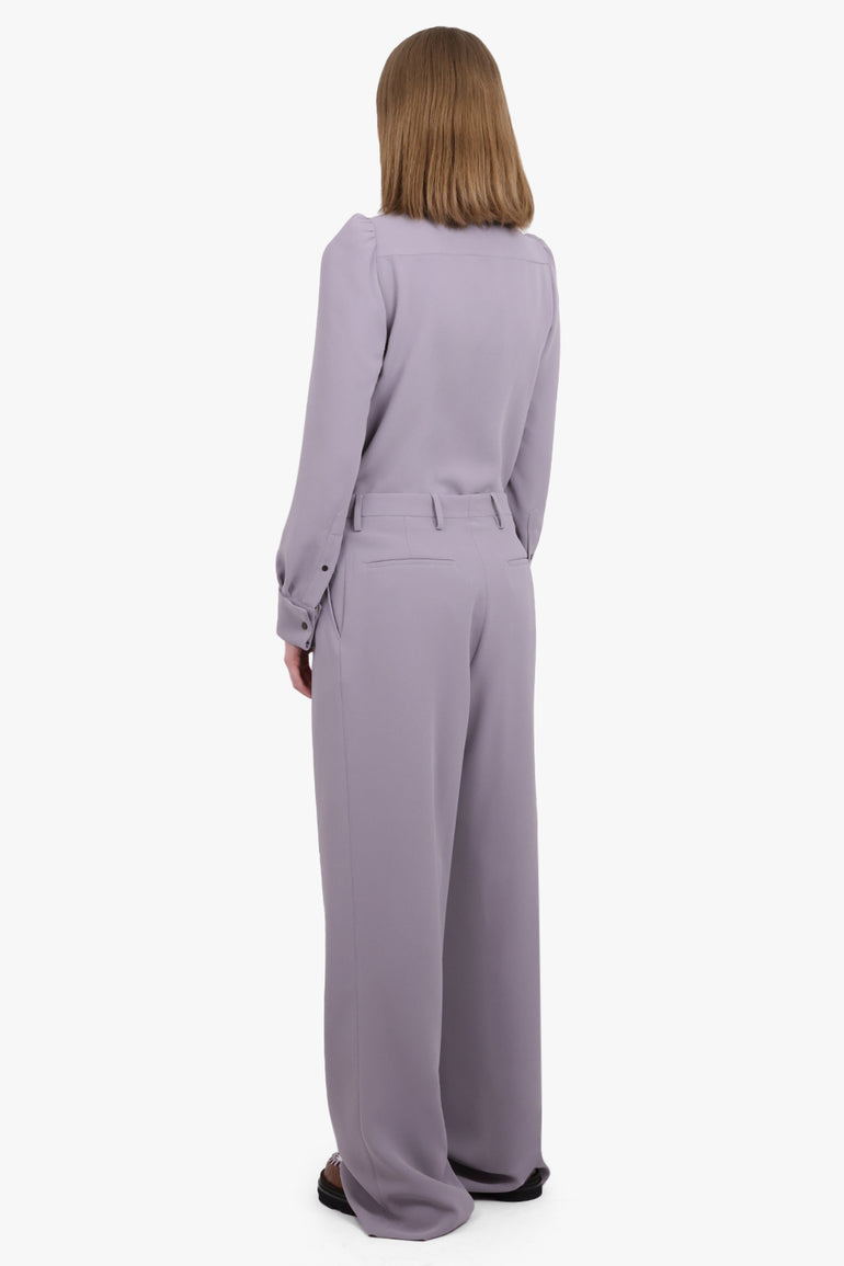 DRIES VAN NOTEN RTW Porter Straight Leg Pant | Lilac