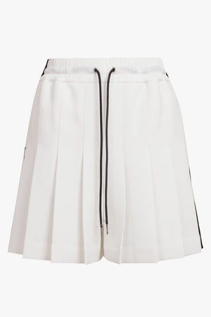 SACAI RTW Drawstring Side Panel Pleated Short | White/Black