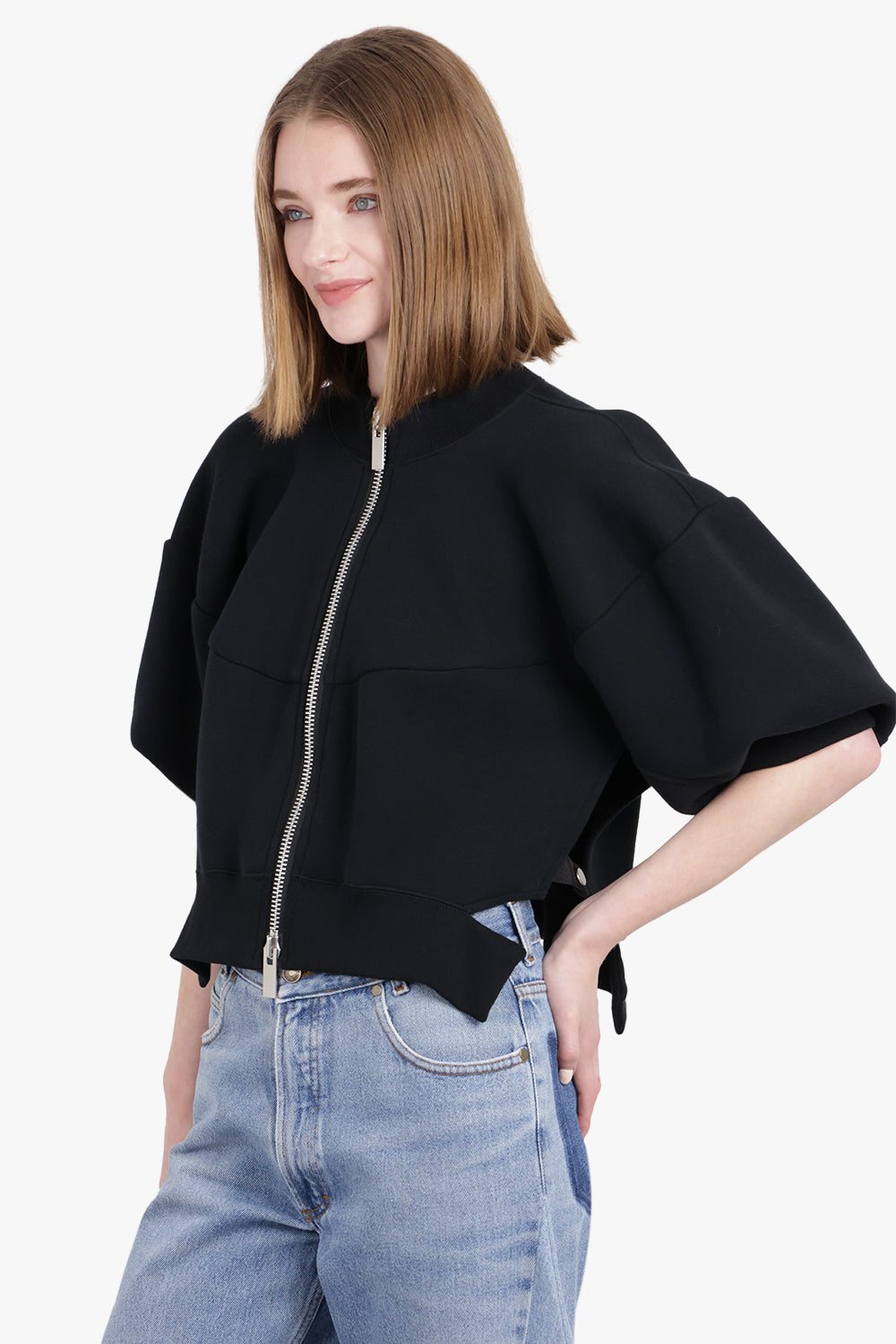 SACAI RTW Sponge Sweat Blouson | Black