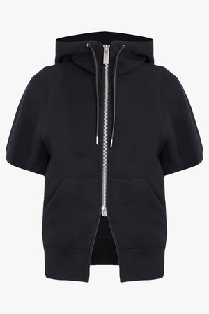 SACAI RTW Sponge S/S Sweat Hoodie | Black