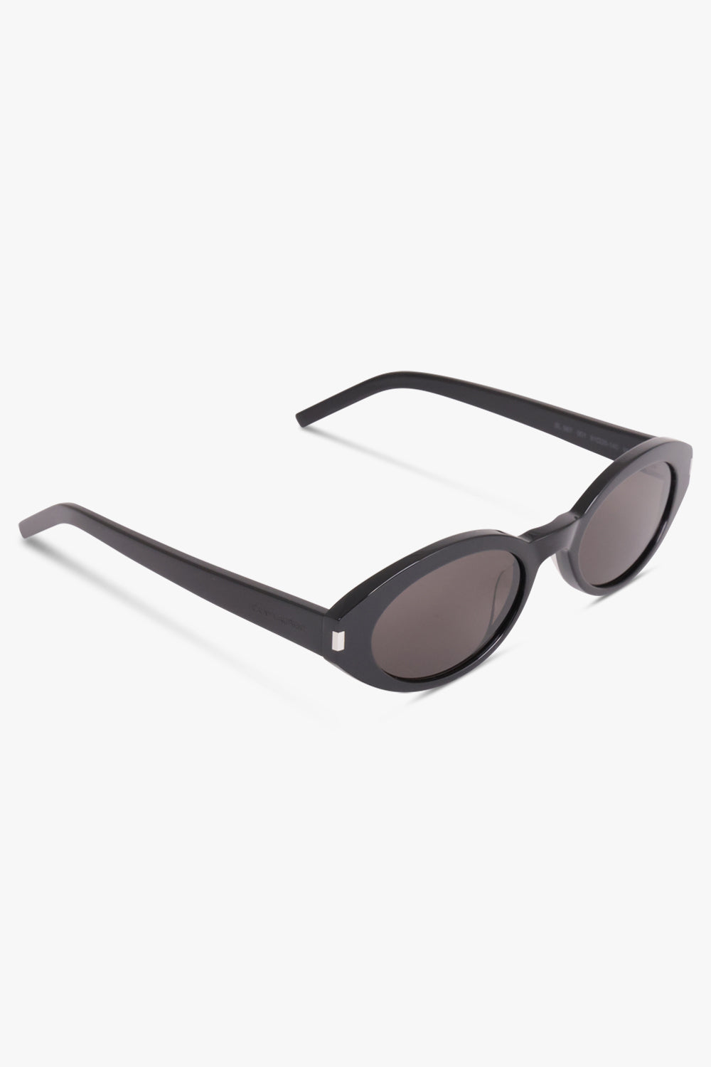 SAINT LAURENT ACCESSORIES BLACK / BLACK SL 567 Oval Frame Sunglasses | Black