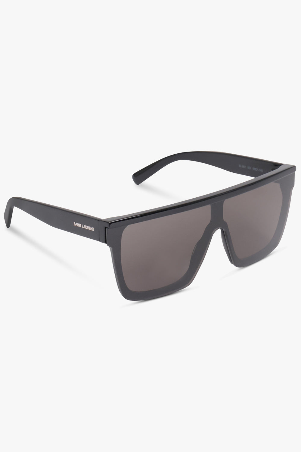 SAINT LAURENT ACCESSORIES BLACK / BLACK SL 607 Square Frame Sunglasses | Black