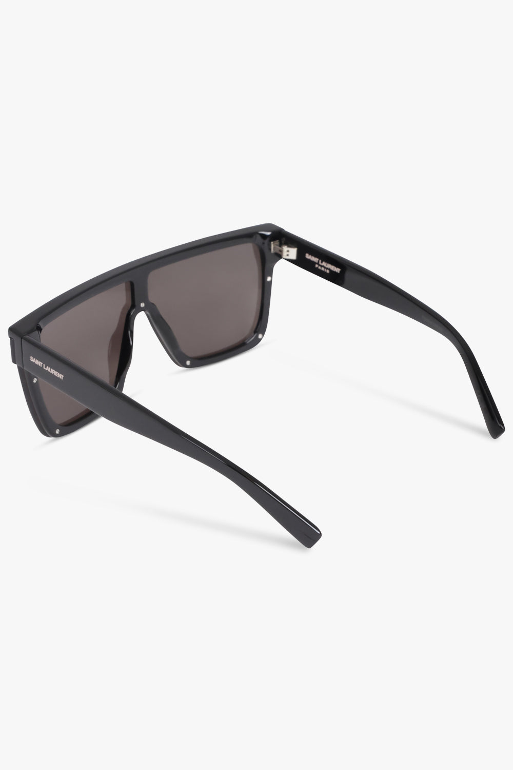 SAINT LAURENT ACCESSORIES BLACK / BLACK SL 607 Square Frame Sunglasses | Black