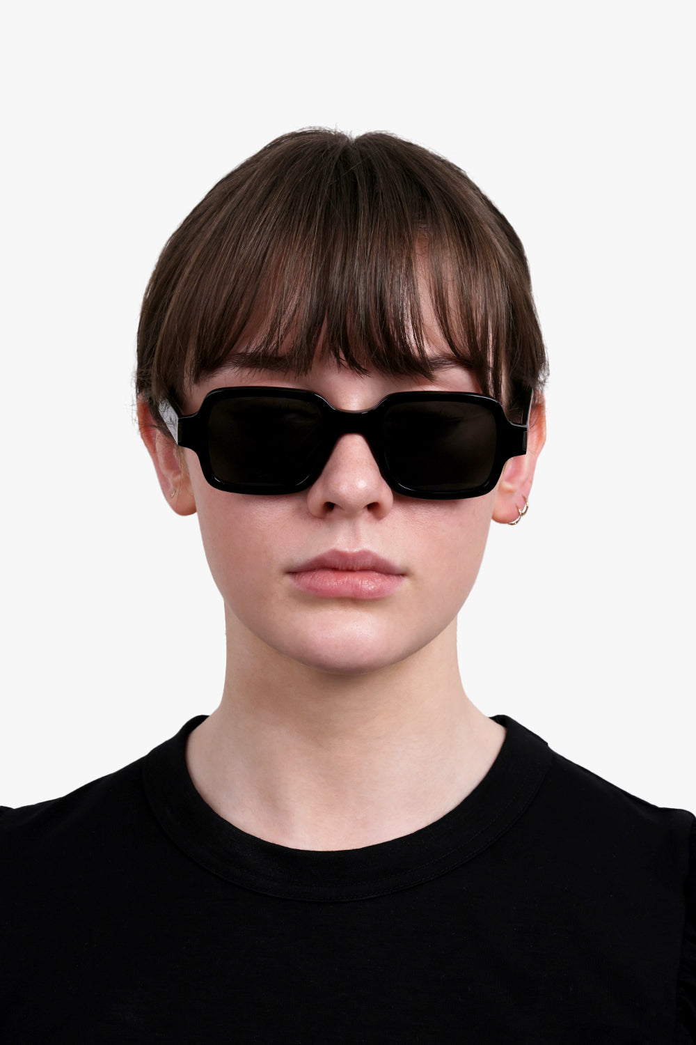 SAINT LAURENT ACCESSORIES BLACK / BLACK/BLACK SL 720 Geometric Square Frame Sunglasses | Black