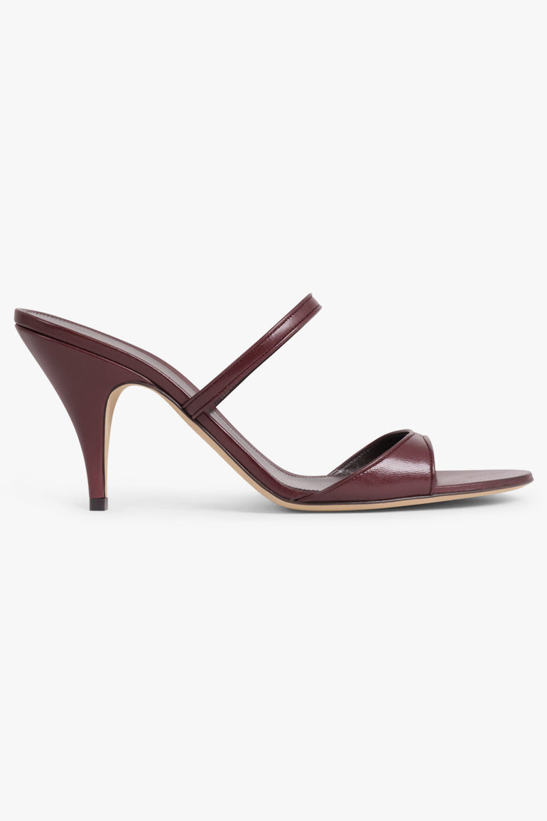 THE ROW SHOES Vika Knot Strap 80mm Mule | Bordeaux