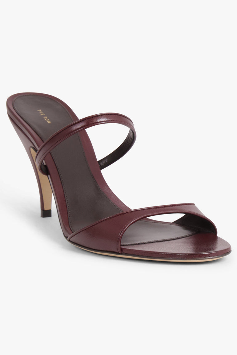 THE ROW SHOES Vika Knot Strap 80mm Mule | Bordeaux