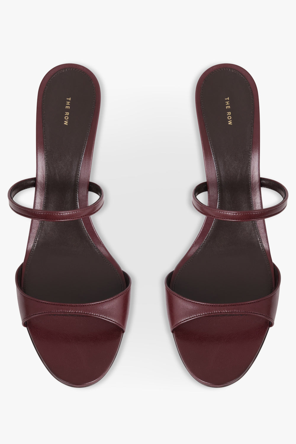 THE ROW SHOES Vika Knot Strap 80mm Mule | Bordeaux