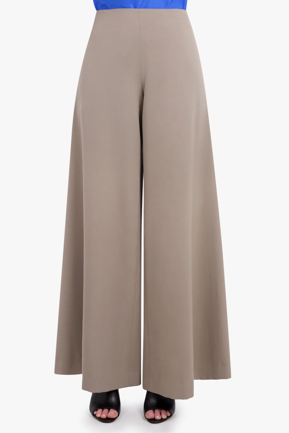 THE ROW RTW Dela Wide Leg Pant | Grey Taupe