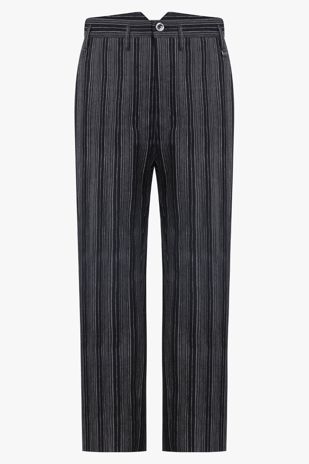 VIVIENNE WESTWOOD RTW M CROPPED CRUISE TROUSERS | Black/Grey