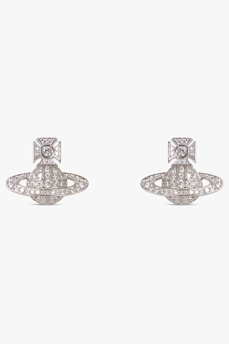 VIVIENNE WESTWOOD JEWELLERY SILVER / SILVER Carmela Bas Relief Earrings | Silver