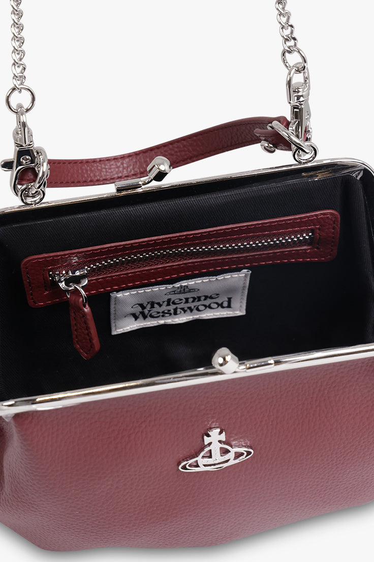 VIVIENNE WESTWOOD BAGS RED / BURGUNDY / ONE SIZE Granny Frame Grain Bag | Burgundy