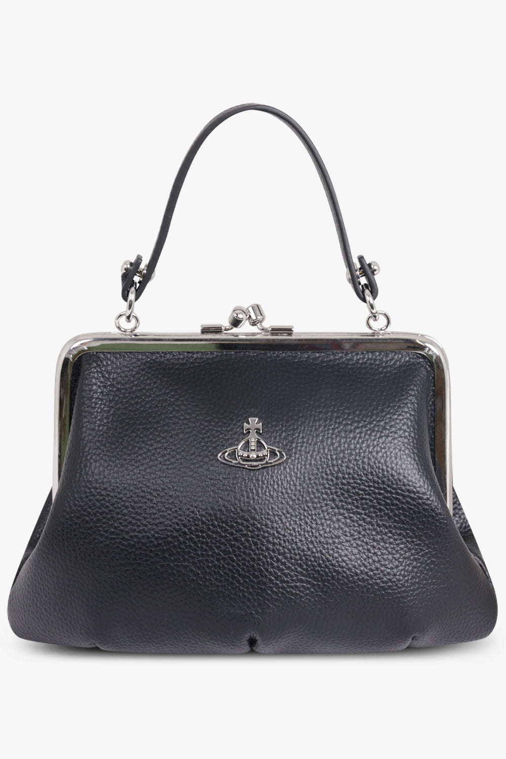 VIVIENNE WESTWOOD BAGS BLACK / BLACK Granny Grained Frame Purse | Black