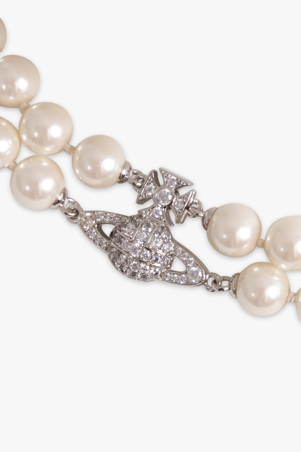 VIVIENNE WESTWOOD JEWELLRY MULTI / SILVER/WHITE Graziella Double Row Pearl Choker | Silver/White