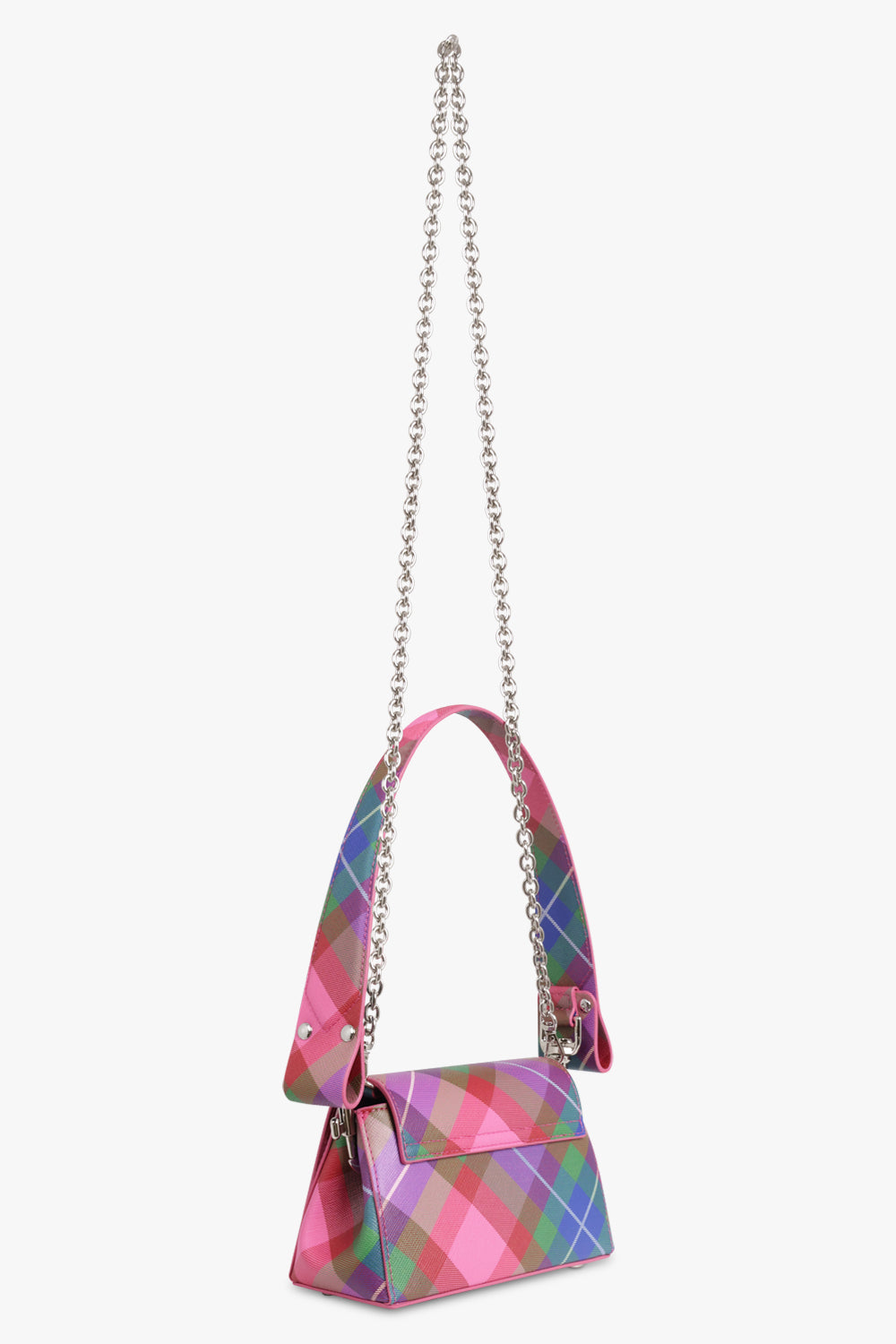 VIVIENNE WESTWOOD BAGS PATTERN / CANDY TARTAN Hazel Print Small Handbag | Candy Tartan