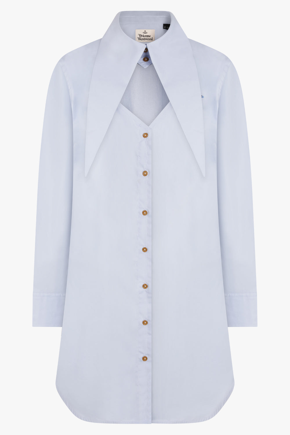 VIVIENNE WESTWOOD RTW HEART SHIRT DRESS | Blue