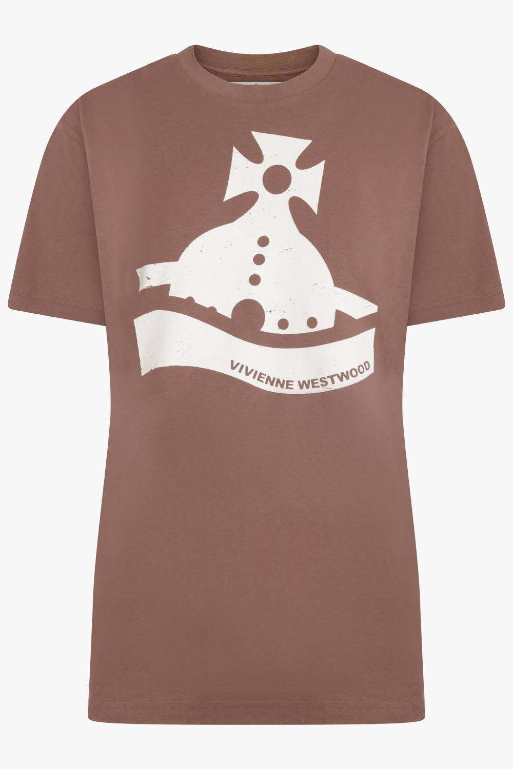 VIVIENNE WESTWOOD RTW SUNKEN ORB CLASSIC T-SHIRT | Brown