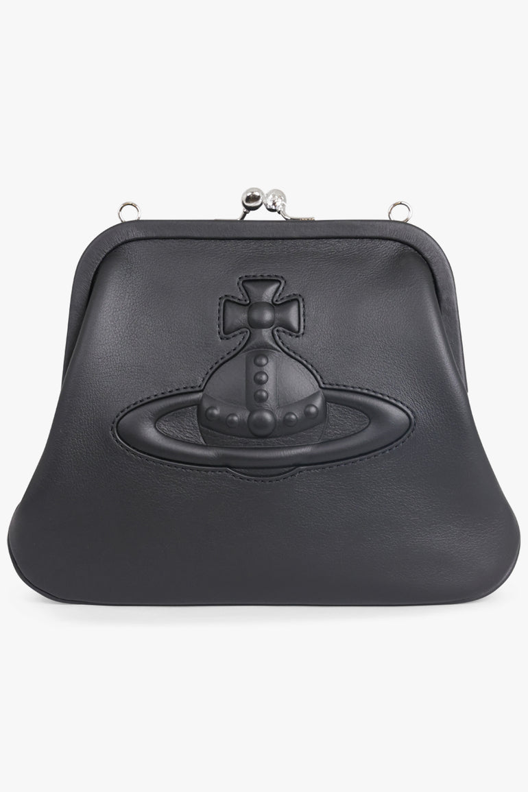 VIVIENNE WESTWOOD BAGS BLACK / BLACK / ONE SIZE Vivienne Clutch Bag | Black