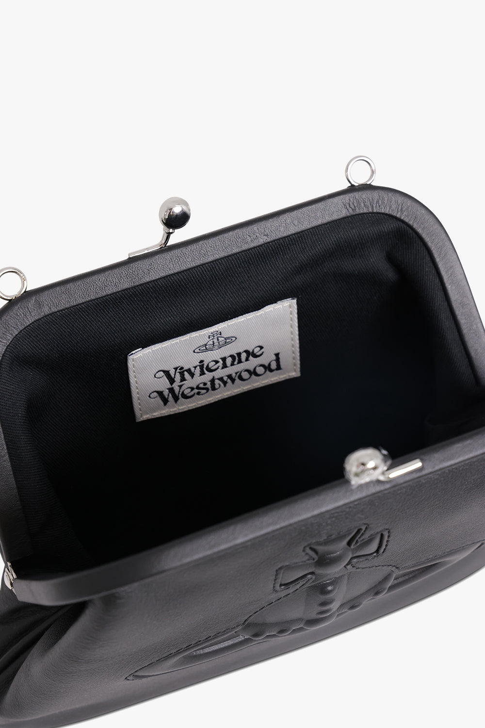 VIVIENNE WESTWOOD BAGS BLACK / BLACK / ONE SIZE Vivienne Clutch Bag | Black