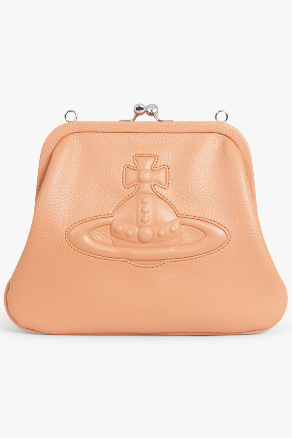 VIVIENNE WESTWOOD BAGS BROWN / PEACH Vivienne Grained Clutch Bag | Peach