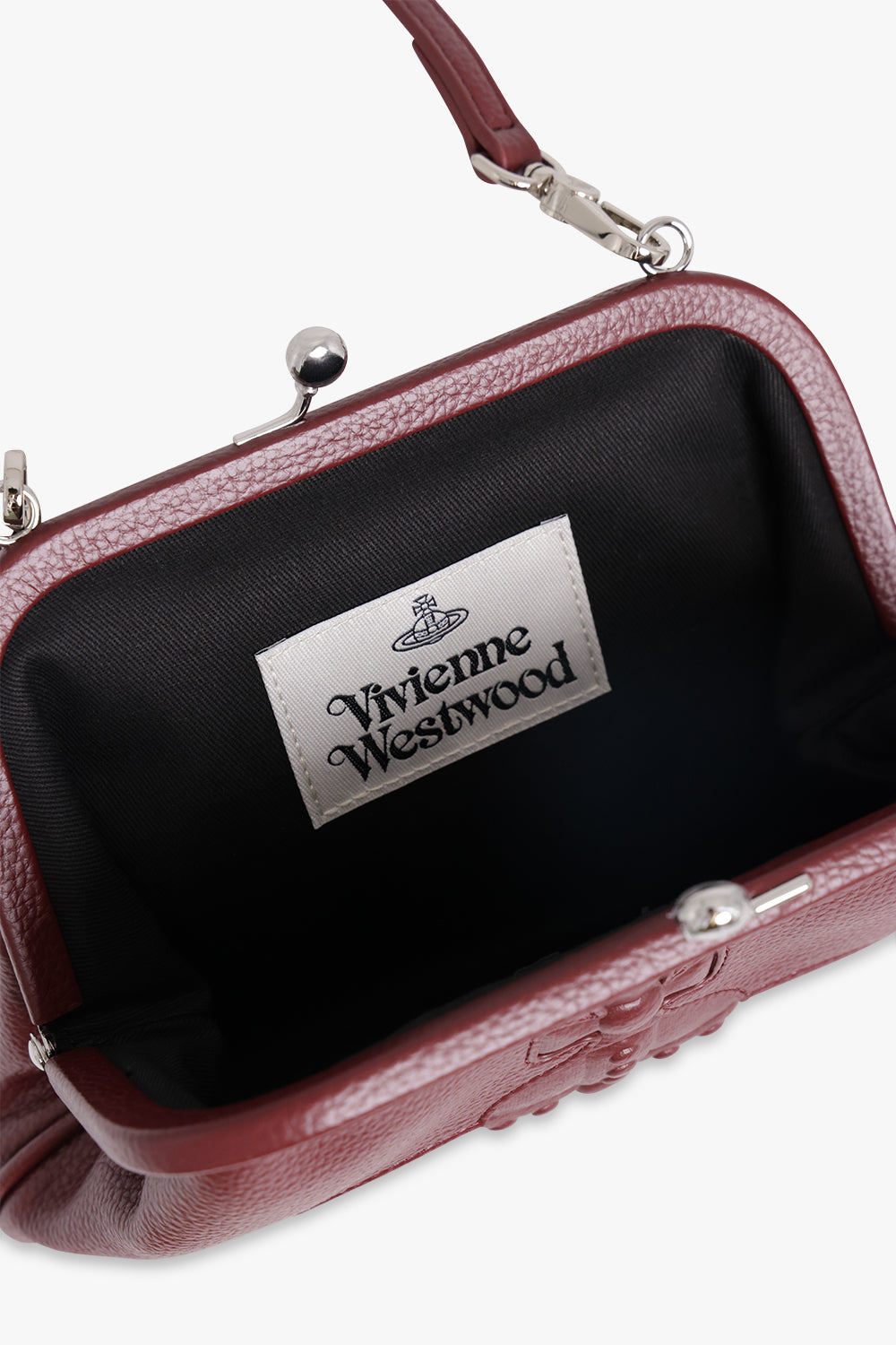 VIVIENNE WESTWOOD BAGS RED / RED Vivienne Grained Clutch Bag | Red