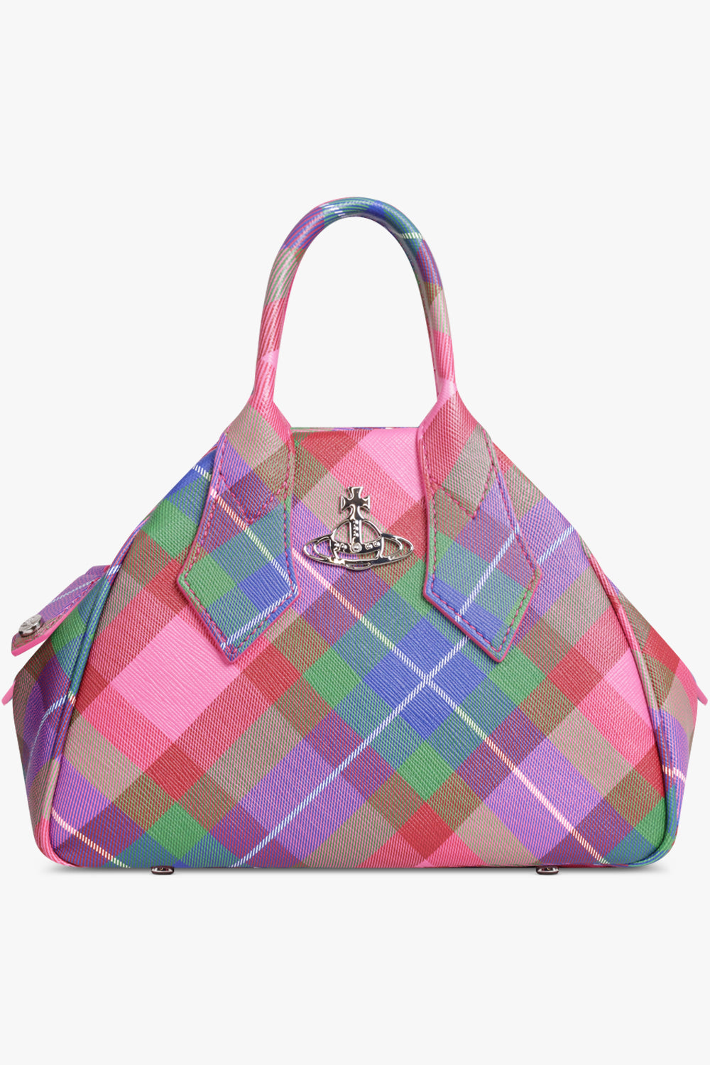 VIVIENNE WESTWOOD BAGS PATTERN / CANDY TARTAN Yasmine Print Small Bag | Candy Tartan