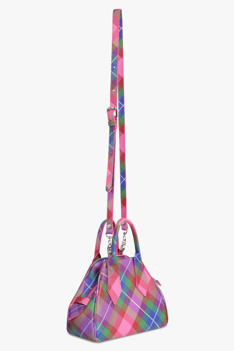 VIVIENNE WESTWOOD BAGS PATTERN / CANDY TARTAN Yasmine Print Small Bag | Candy Tartan