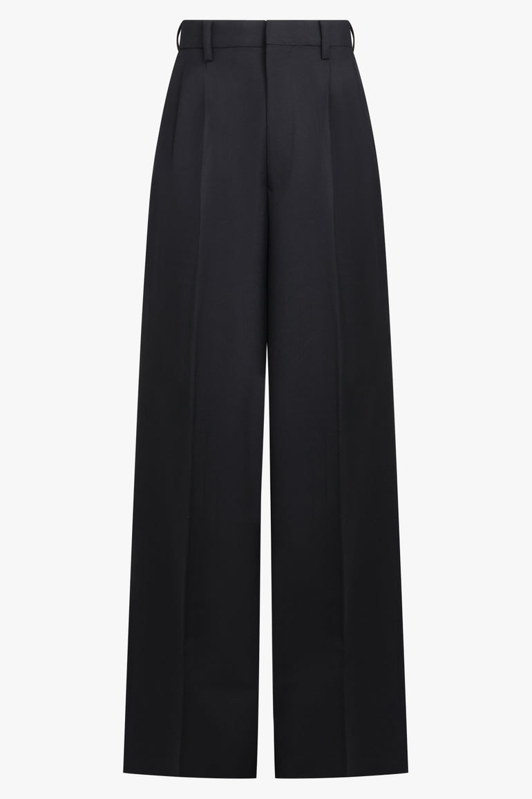 JUNYA WATANABE RTW Wide Leg Pleat Front Pant | Black